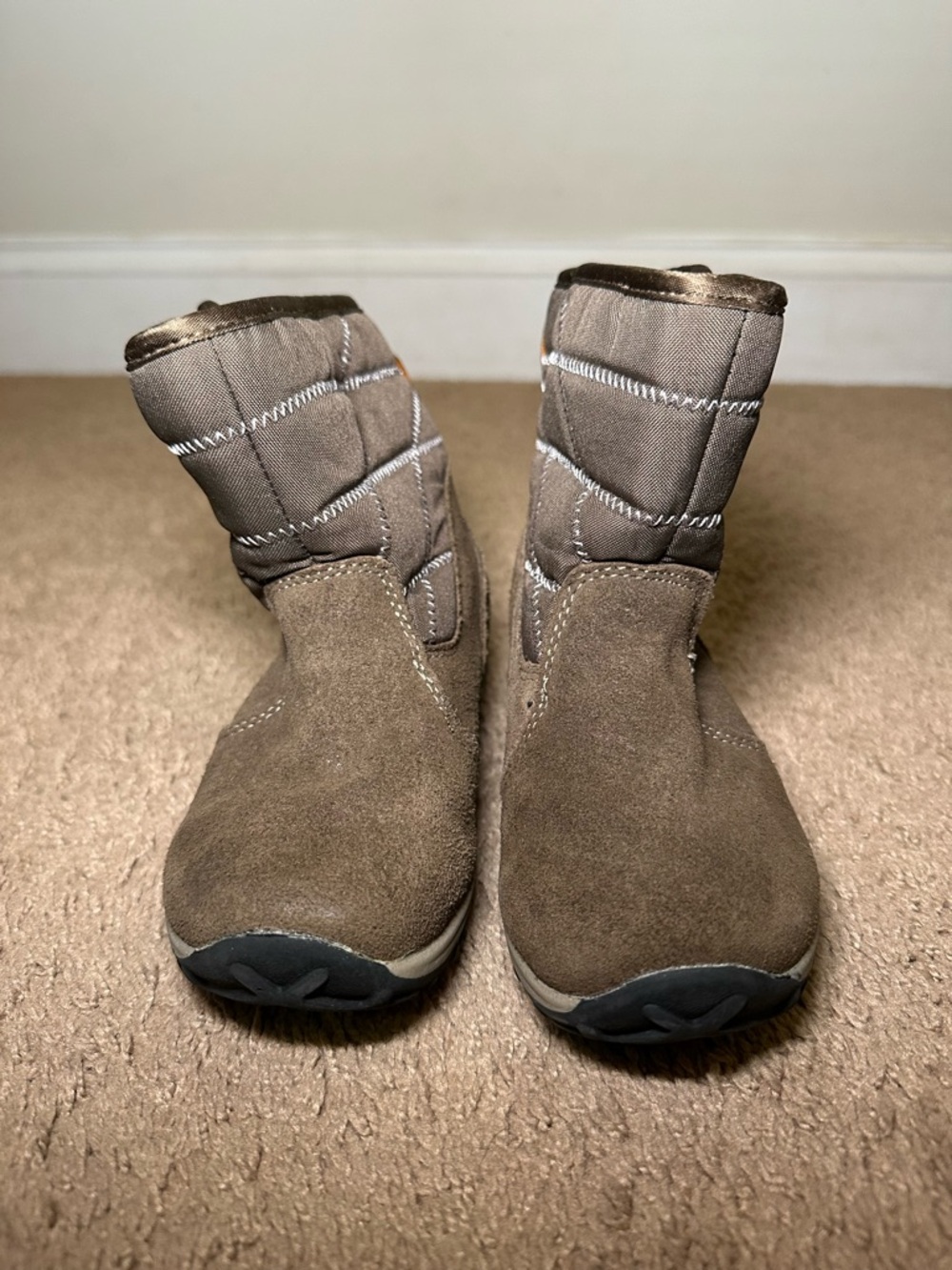 Merrell Jungle Moc Quilted Boots Opti Warm 200 Gram Insulation Kids US 11 Brown